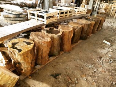 Petrified Wood Stool (1)