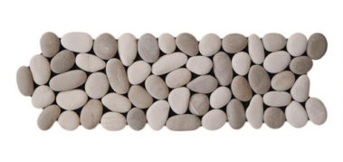 pebble border__2cm – 3cm Tickness. 1cm mixed White tan.