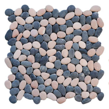 pebble__2cm – 3cm Tickness. 1cm mixed Pink black.