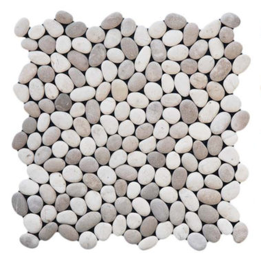 pebble__2cm – 3cm Tickness. 1cm white mixed White tan.