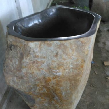 River Stone Pedestal Sinks (1)