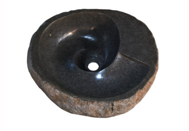 Waschbecken flussstein - Lavabo River Stone Spiral (7)