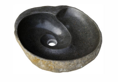 Waschbecken flussstein - Lavabo River Stone Spiral (8)