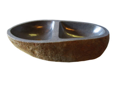 Waschbecken l Vasque Kitchen Double River Stone (1)