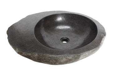 Waschbecken l Vasque Naturstein Flusstein Bowl River Stone (1)