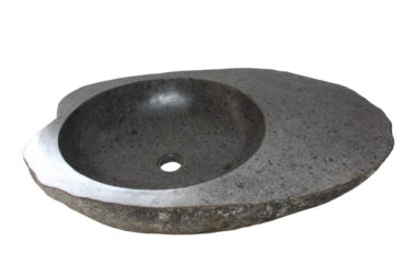 Waschbecken l Vasque Naturstein Flusstein Bowl River Stone (5)